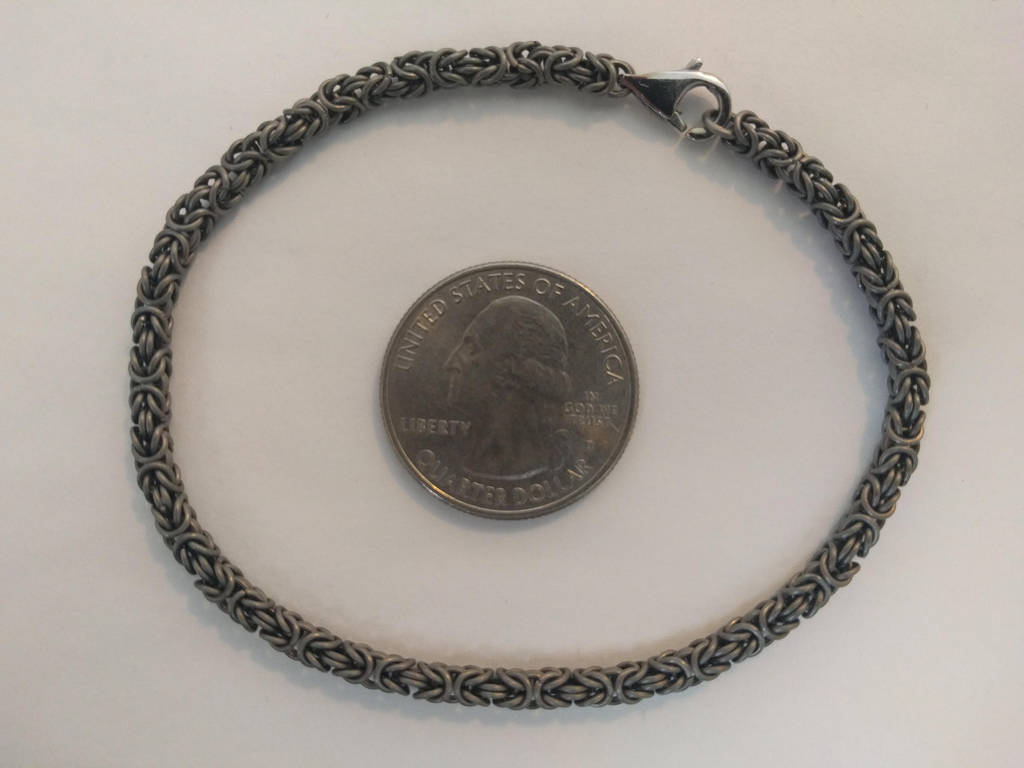 Byzantine Bracelet - 22ga Titanium by demuredemeanor