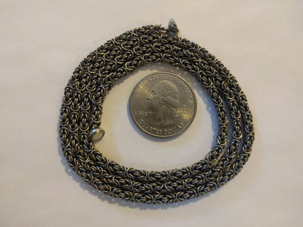 Byzantine Necklace - 22ga Titanium by demuredemeanor