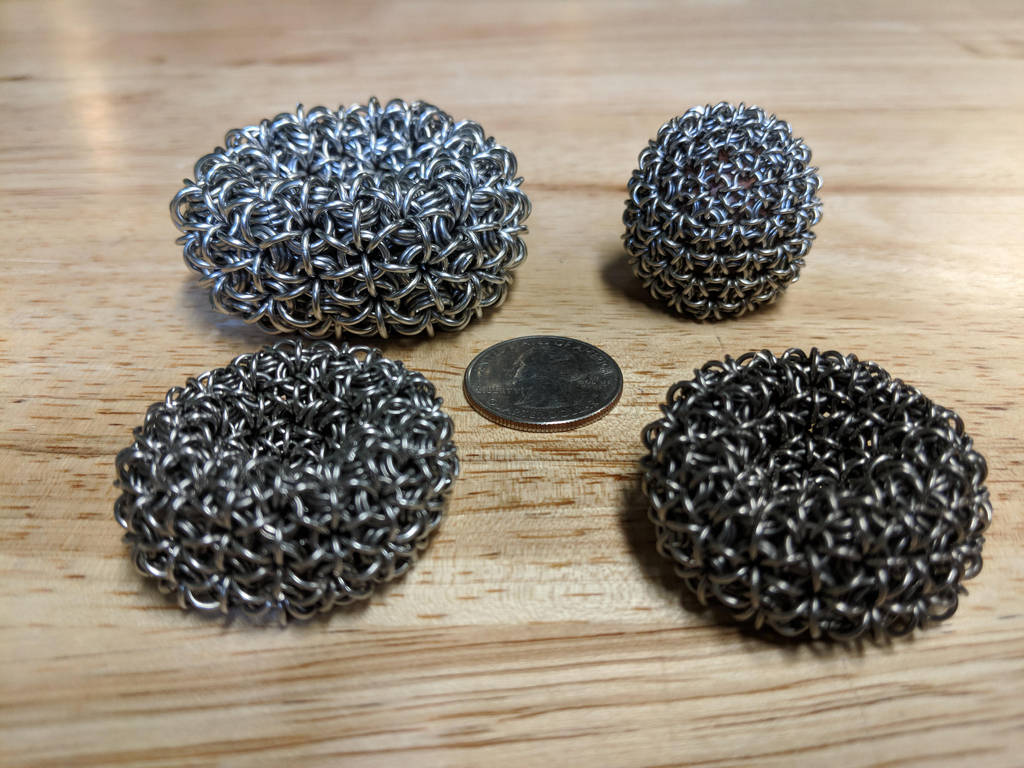 Multiple Chainmail Squish Balls by demuredemeanor