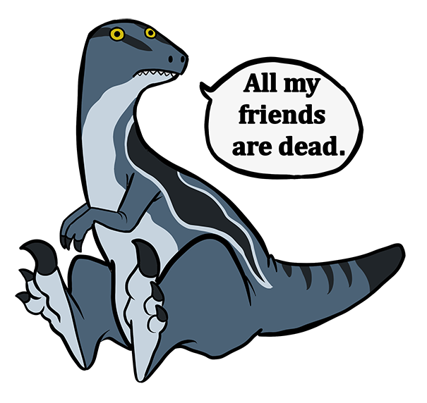 All my friends are dead Blue sticker ETC by CasFlores