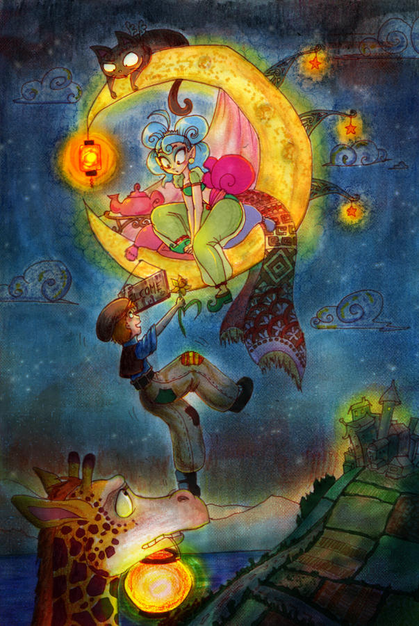 Reaching for the moon by lainchan