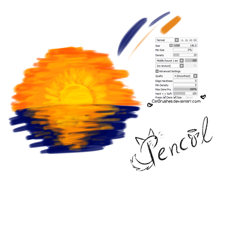 Paint tool sai crayon brush nolfpac