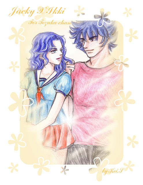 Art trade Jacky X Ikki by Kei-S