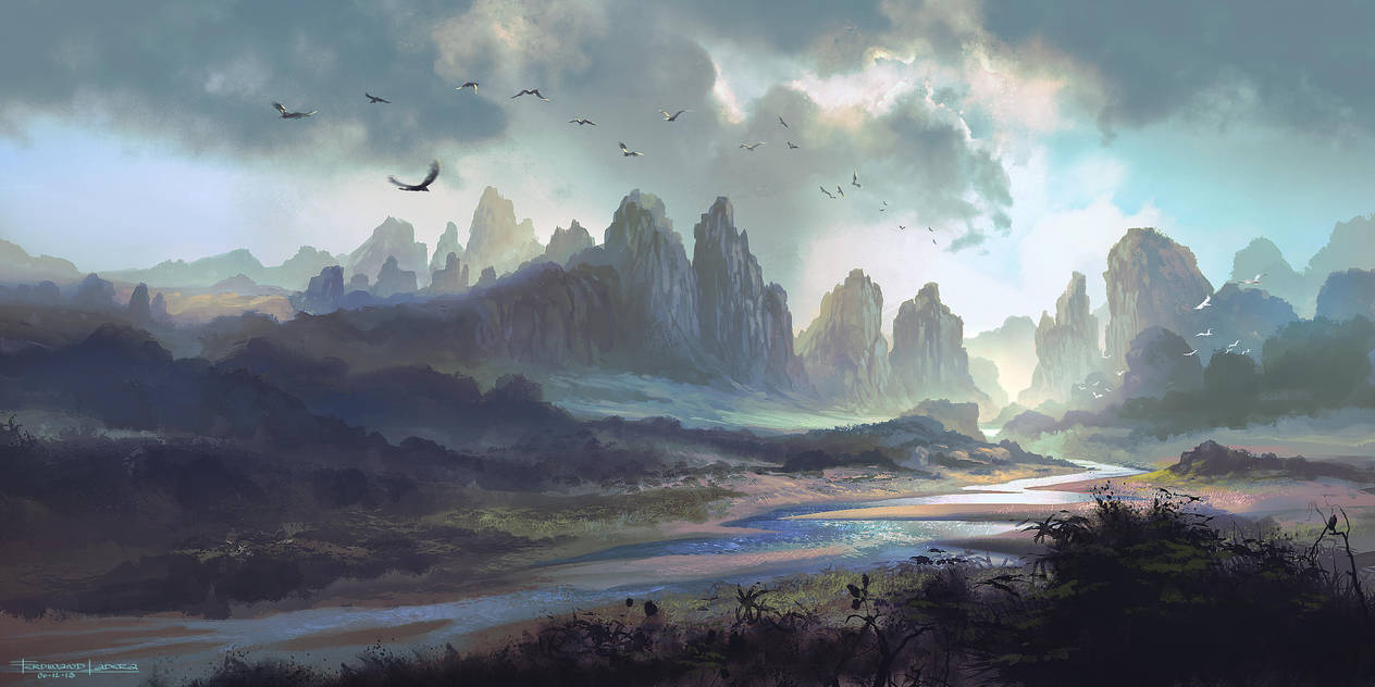River Mountain by FerdinandLadera River Mountain by FerdinandLadera