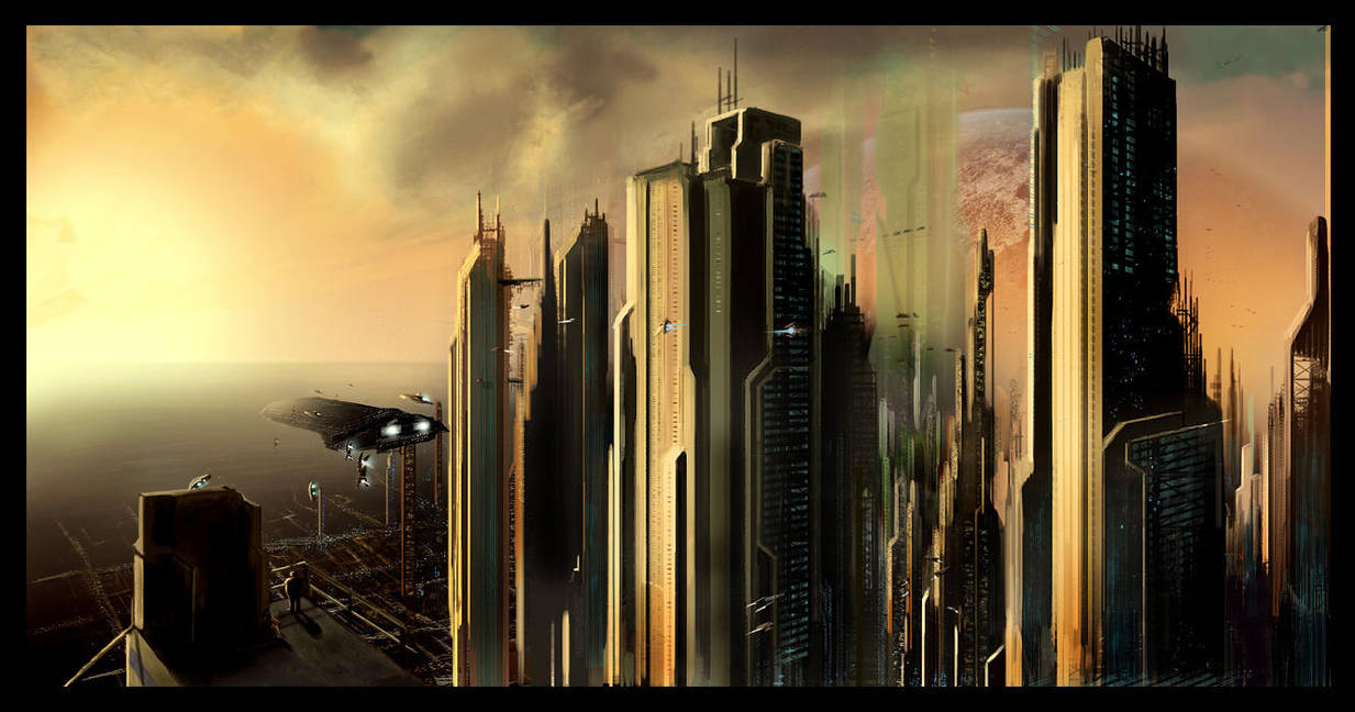 Futuristic City Scape by GenerationGX