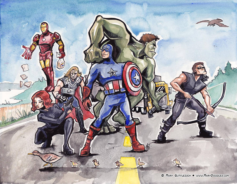 Avengers Fan Art! by MaryDoodles