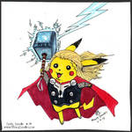 Pikachu, God of Thunder! by MaryDoodles