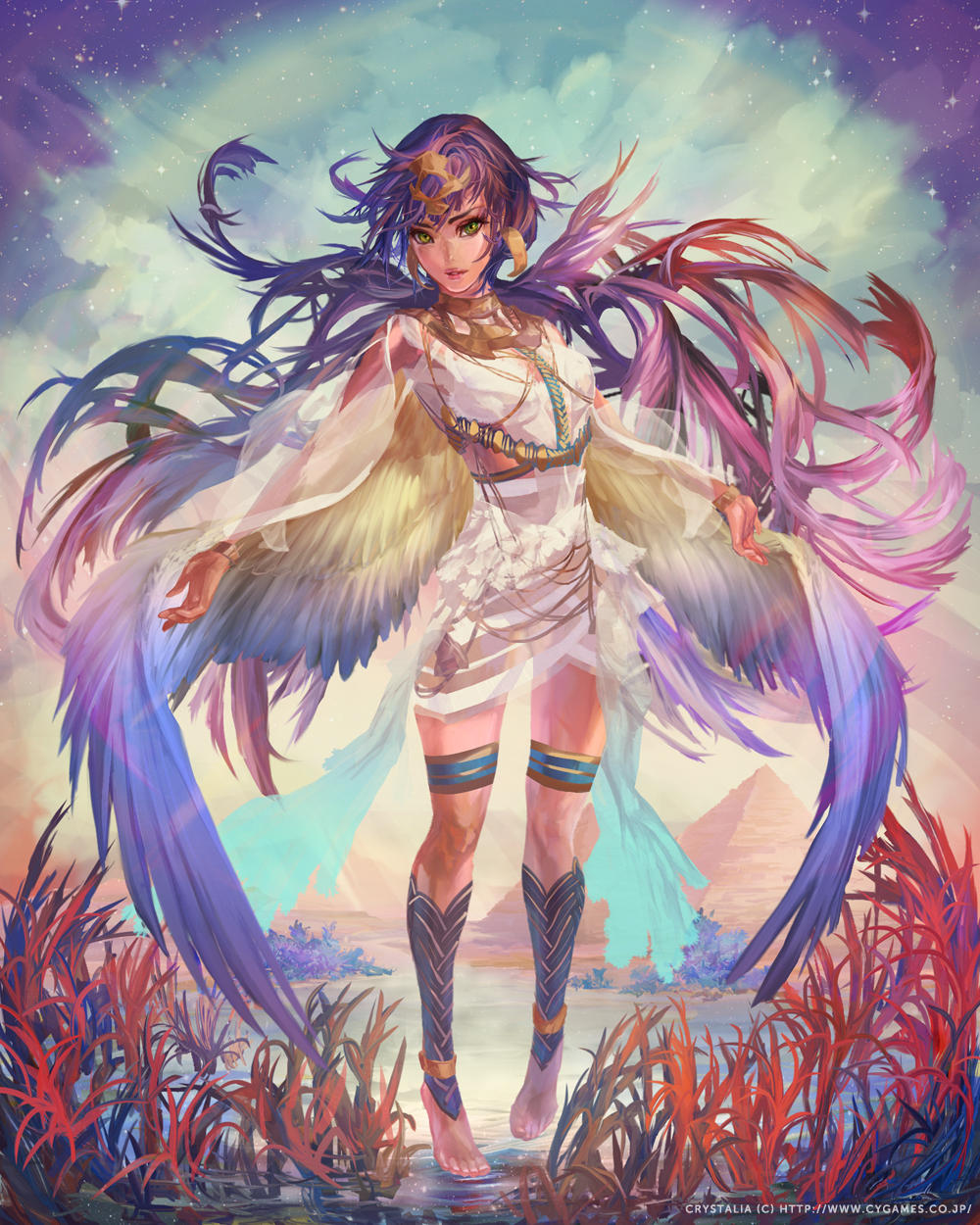Isis 1/4 (C) CyberAgent - 'Tenku no Crystalia' by muddymelly