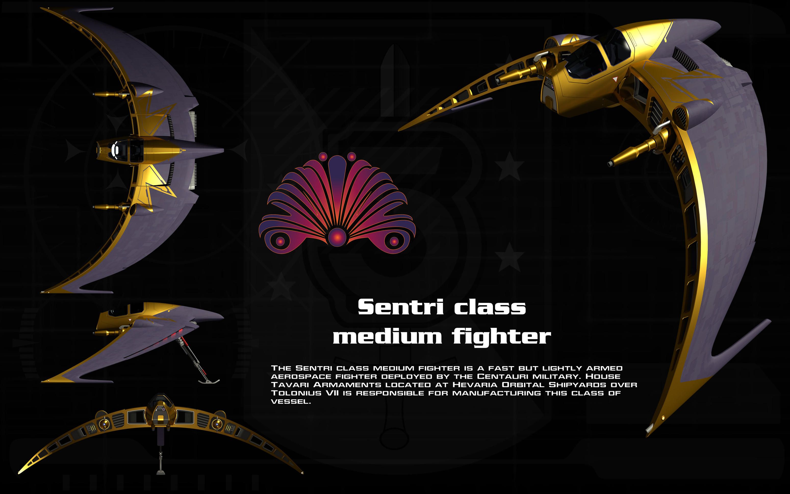 Sentri class medium fighter ortho by unusualsuspex