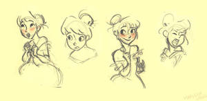 princess sketches by marlenakate