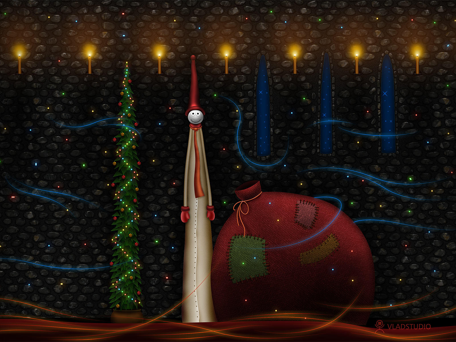 Christmas Bag by vladstudio