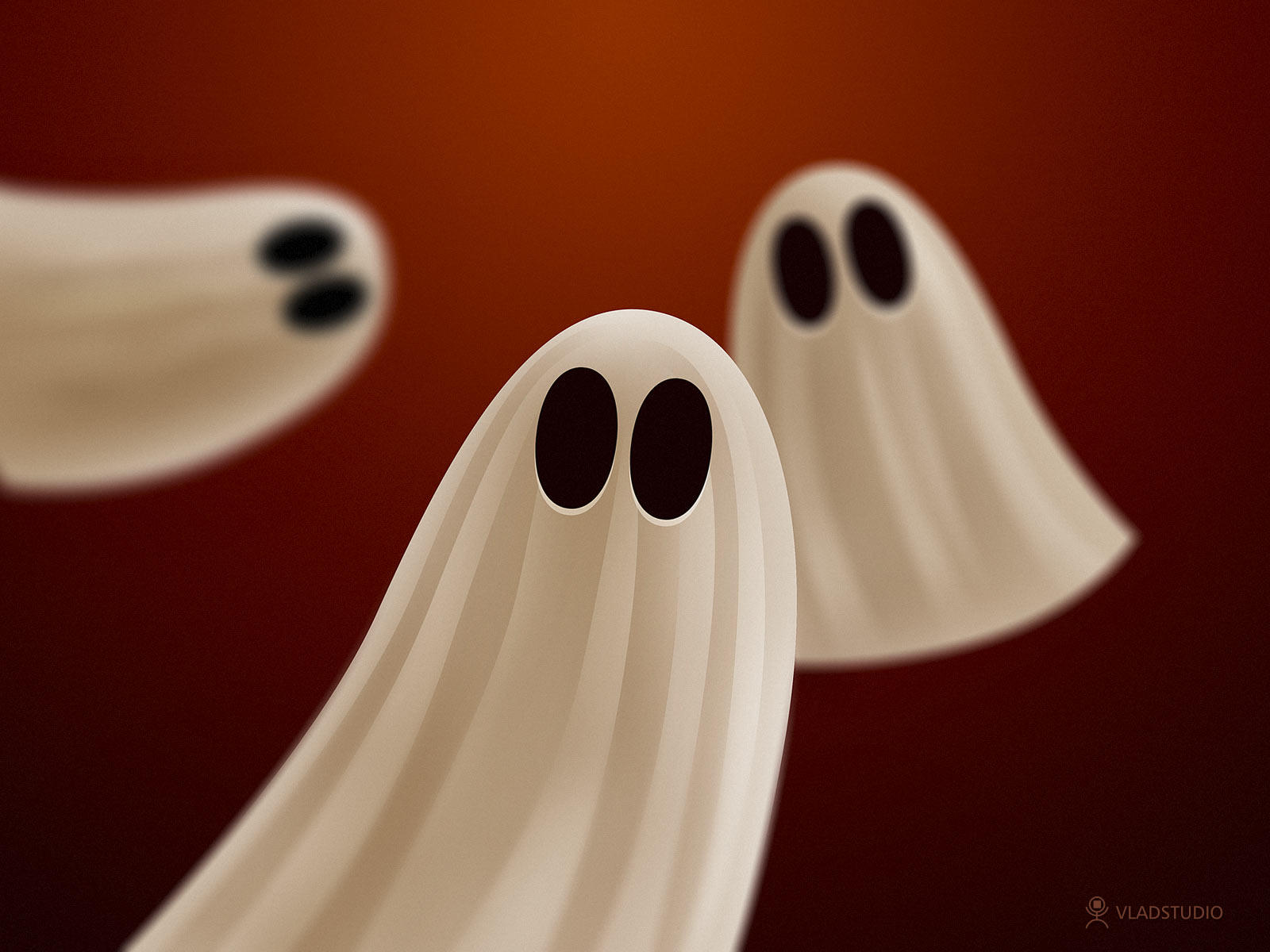 Halloween Ghosts by vladstudio