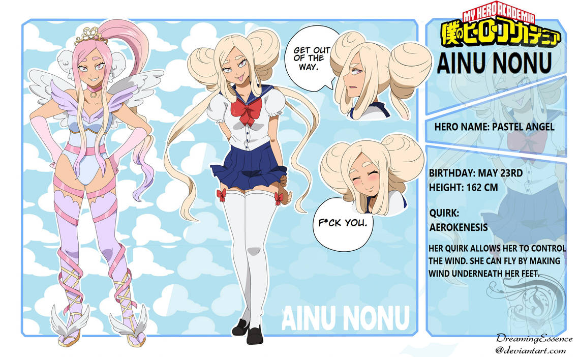 Ainu Nonu-My Hero Academia OC by DreamingEssence on DeviantArt