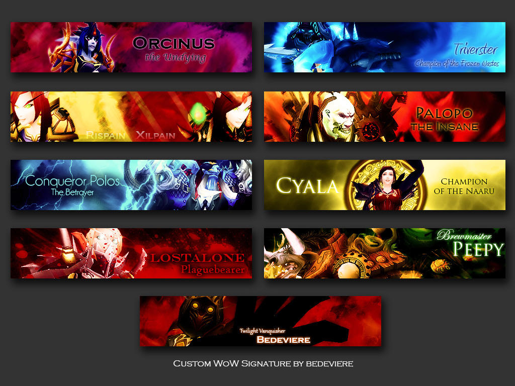 WoW Signature Wall 1 by bedeviere