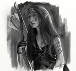 Elven Archer study by stevegoad