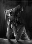 Armineh Portrait WIP by stevegoad
