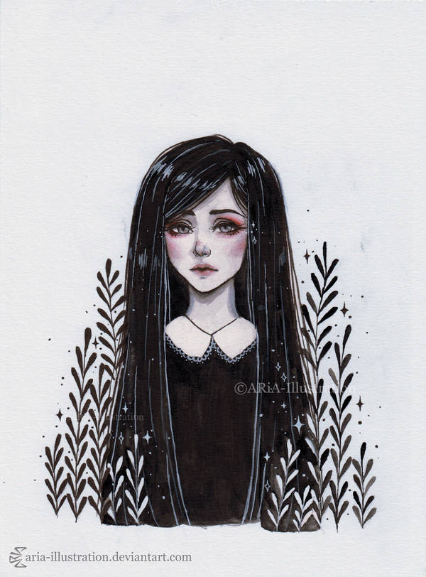 Day1 Inktober by ARiA-Illustration