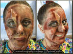 Zombie Candy Striper 01 Makeup by littlegett