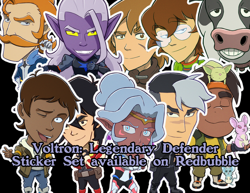 Voltron Sticker Collection by devillo