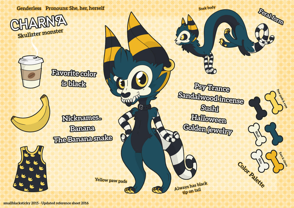 Charna - New reference sheet update by Smallblacksticky