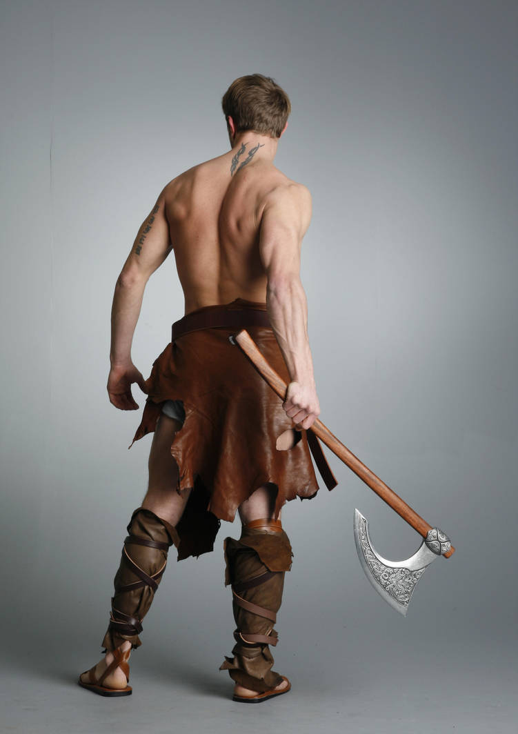 Barbarian Warrior - 27 by mjranum-stock