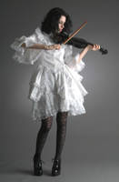 Lil White Goth Grl - 29 by mjranum-stock