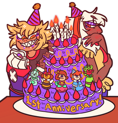 ONE EVIL YEAR LATER !!! by hebitonetsu