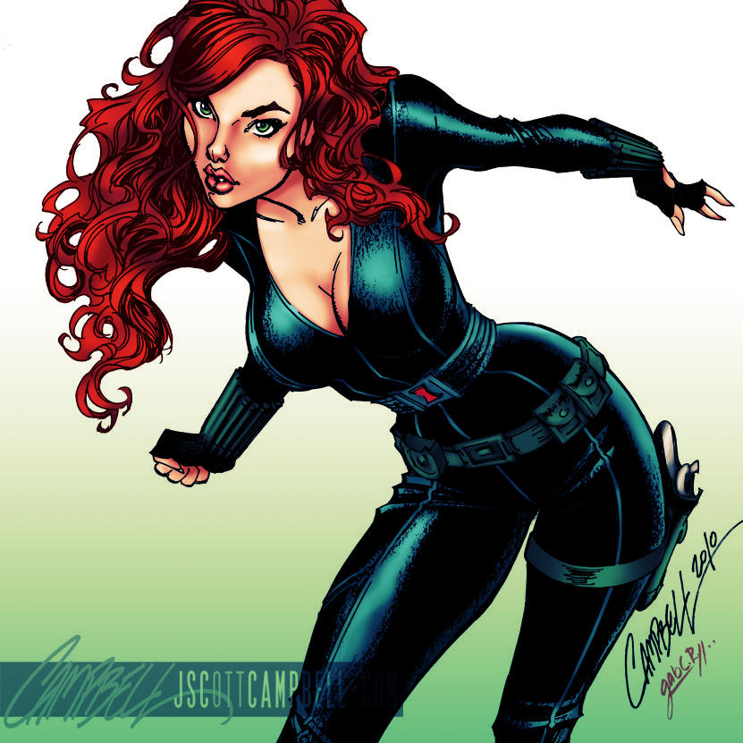 Black Widow - colors by gabcontreras