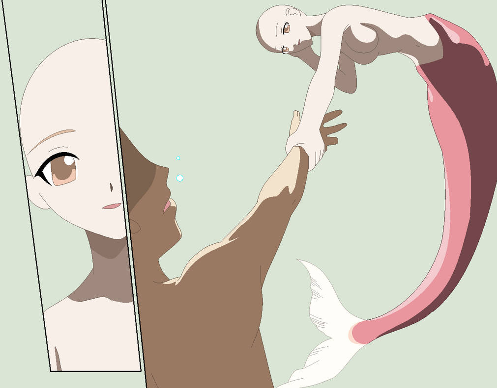 Saved By A Mermaid Base By Tfafangirl14 On Deviantart