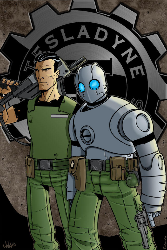 Atomic Robo and Jenkins by firepunk626