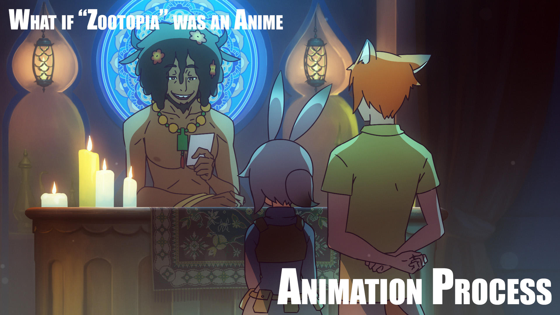 What if 'Zootopia' was an Anime: Process by Mikeinel