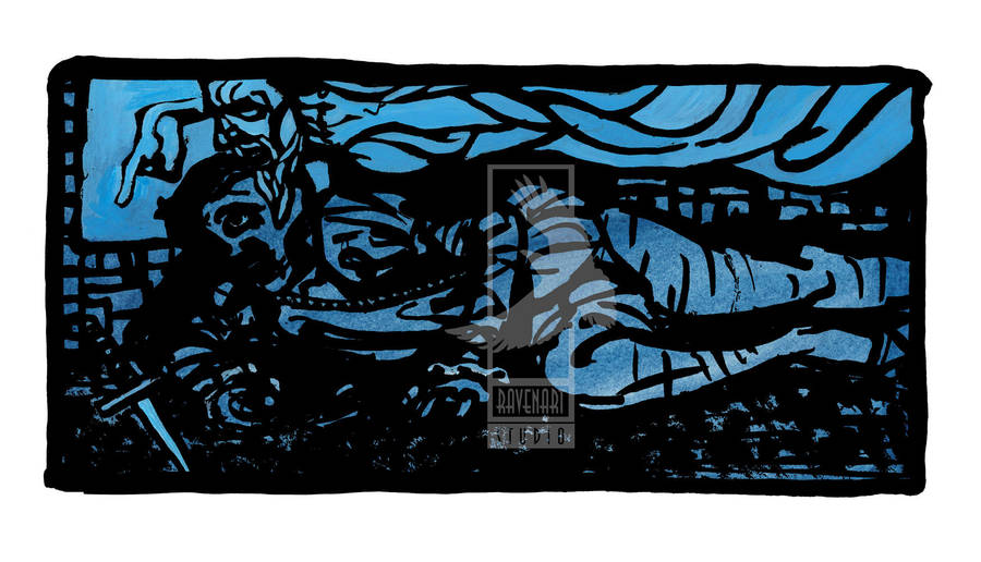 Book cover art for Shakespeare's Hamlet by RavenartStudio