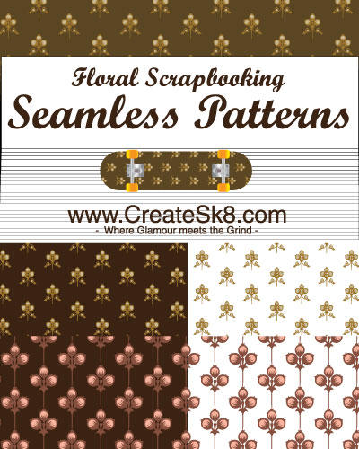 Floral Scrapbooking Patterns by namespace