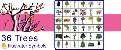 Tokidoki Trees 4 Illustrator by namespace