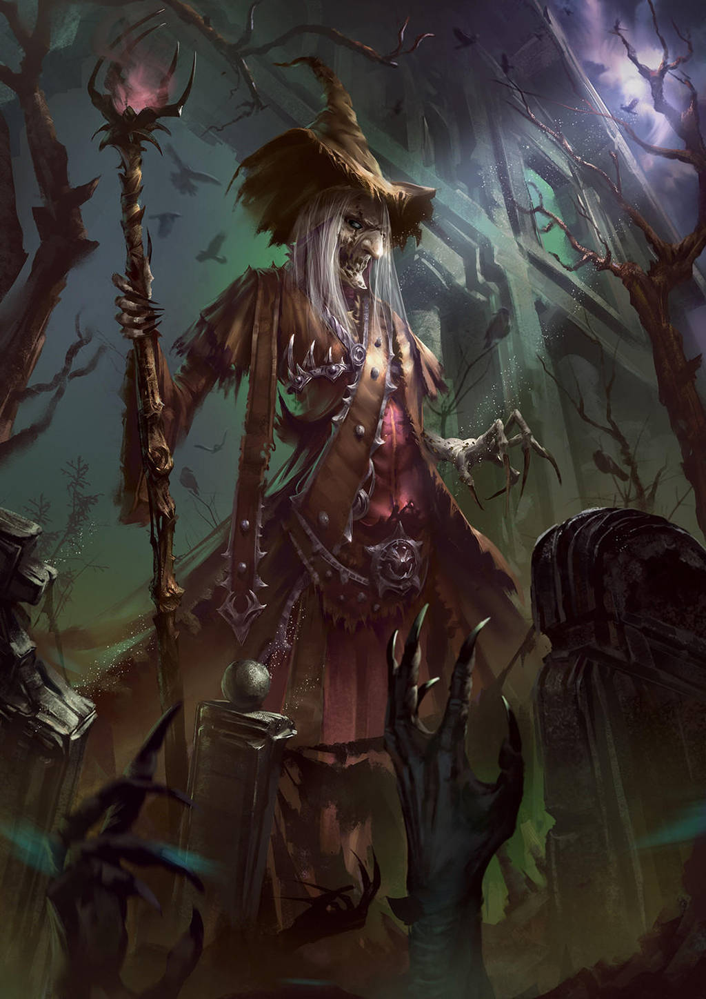Witch Necromancy by BorisDigitalArtist