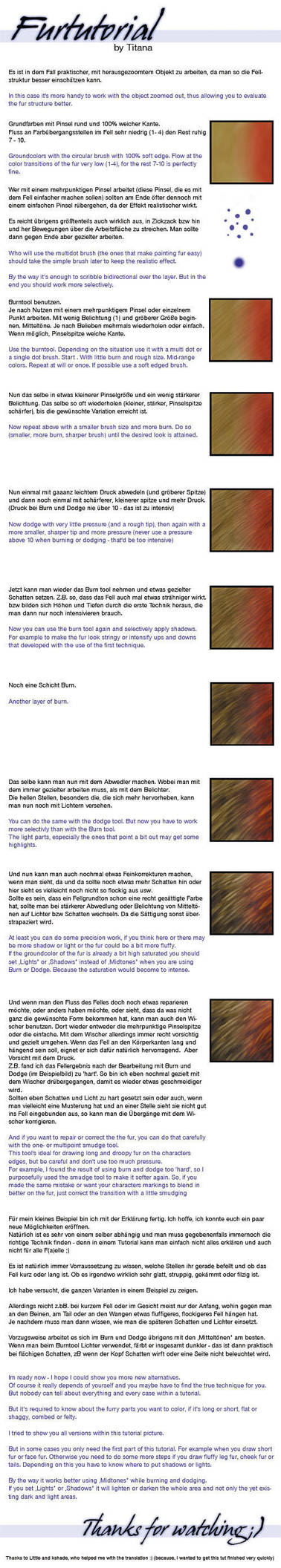 Digital Fur Tutorial by TitanaCrotu