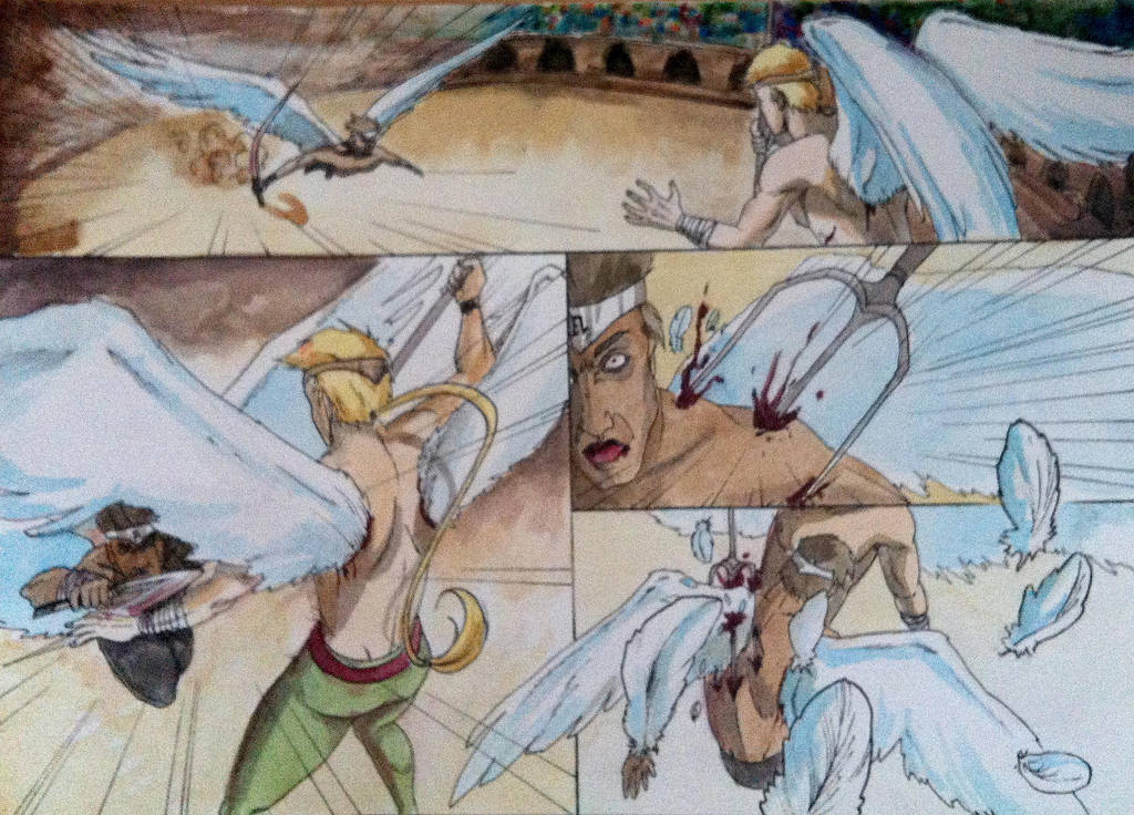 Angel's battle by Neilou-X