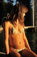 Olivia am Brunnen by Val-Mont