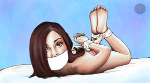 Helpless brunette by art-of-PH