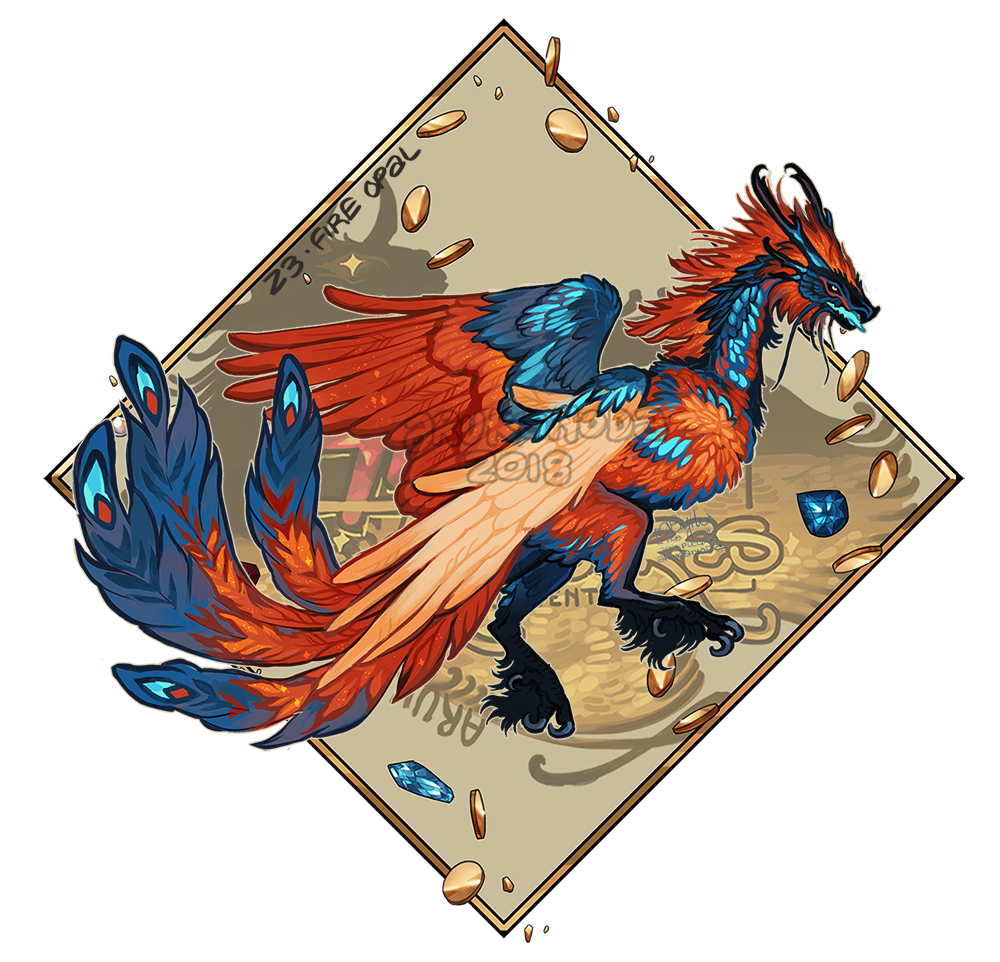 AIIHT 23 FIRE OPAL by Arukanoda