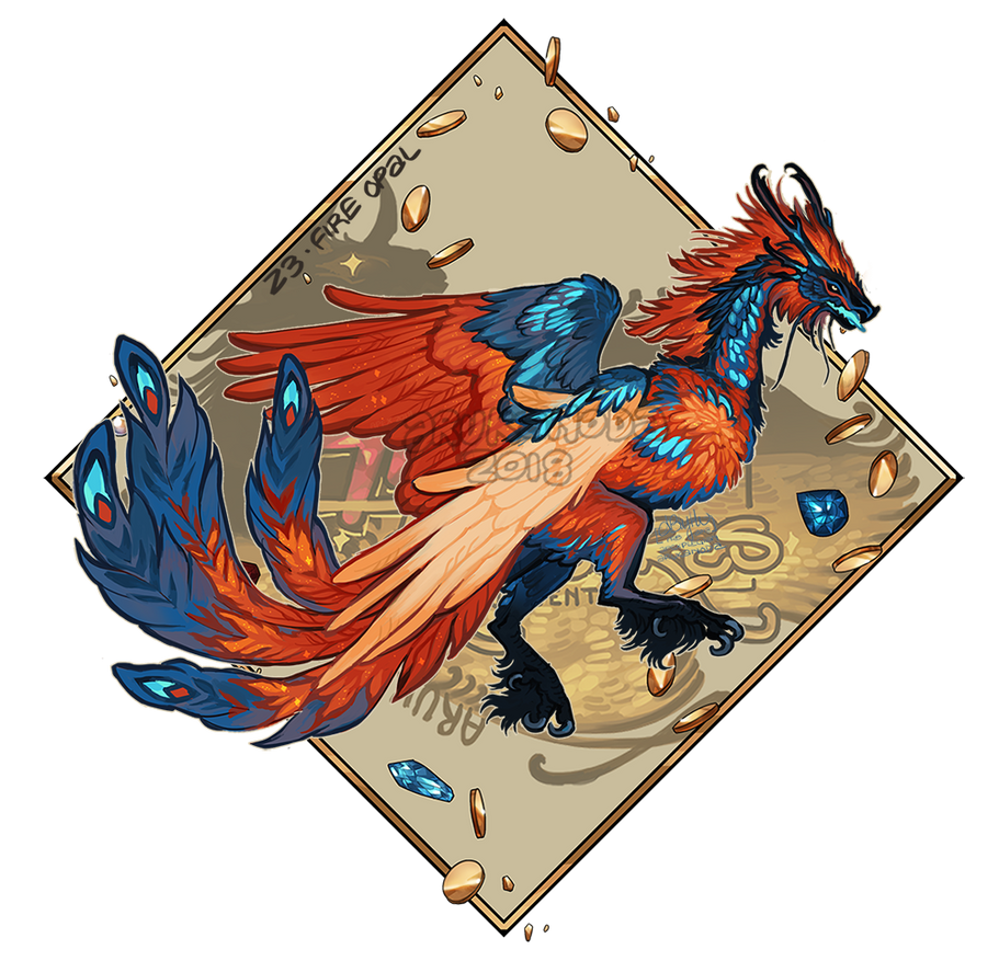 AIIHT 23 FIRE OPAL by Arukanoda