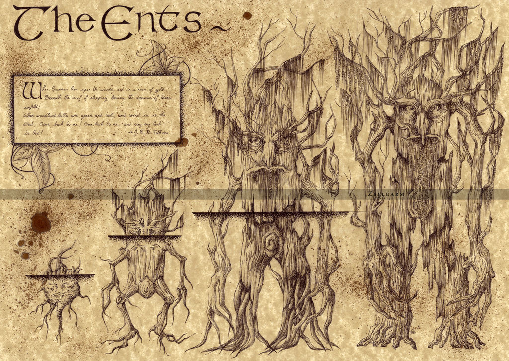The Ents - Lord of the Rings by Zellgarm
