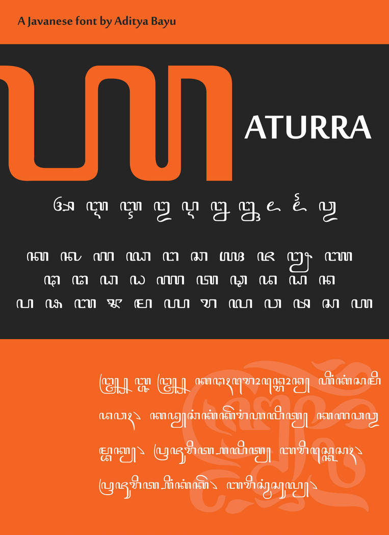 Javanese Font: Aturra by Alteaven