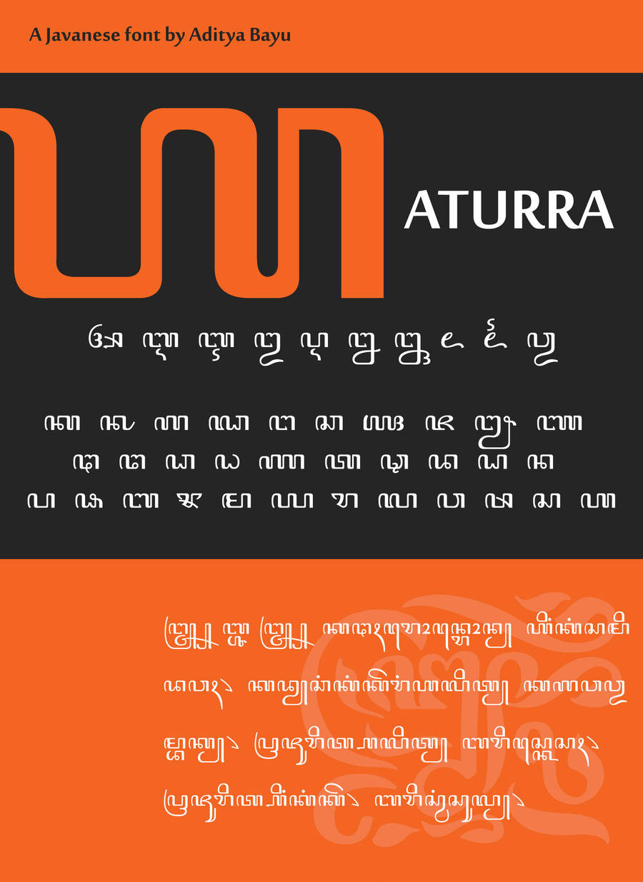 Javanese Font: Aturra by Alteaven