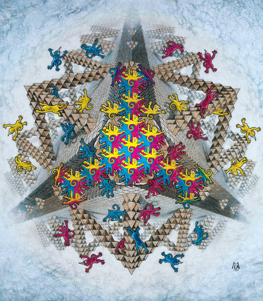 Escher like monkeys by Hop41