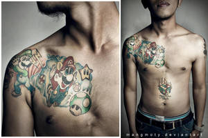 New School Tattoo.. by Mangmoty