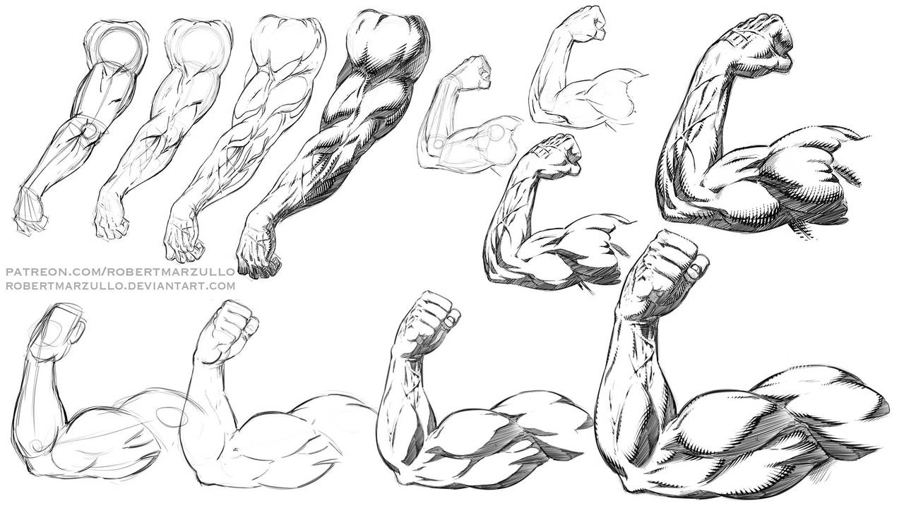 Comic Style Arm Poses Step by Step by robertmarzullo