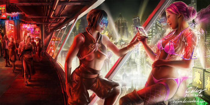 Cyberpunk - Redlight District by Celarx