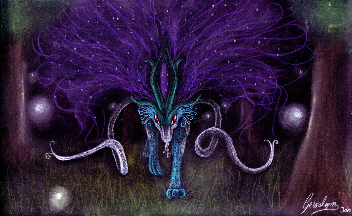 Pokemon Fanart: Suicune - Queen of magical forests by Gewalgon