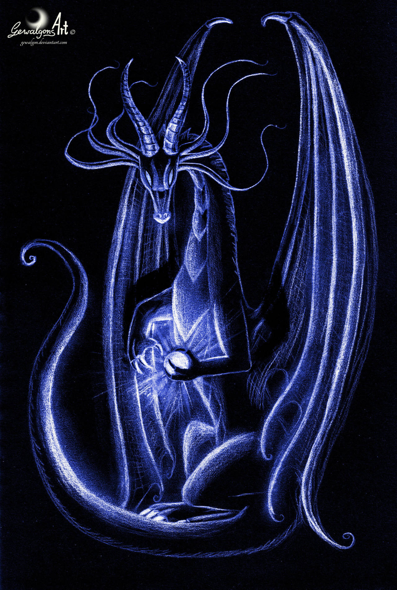 Blue Dragon Light by Gewalgon